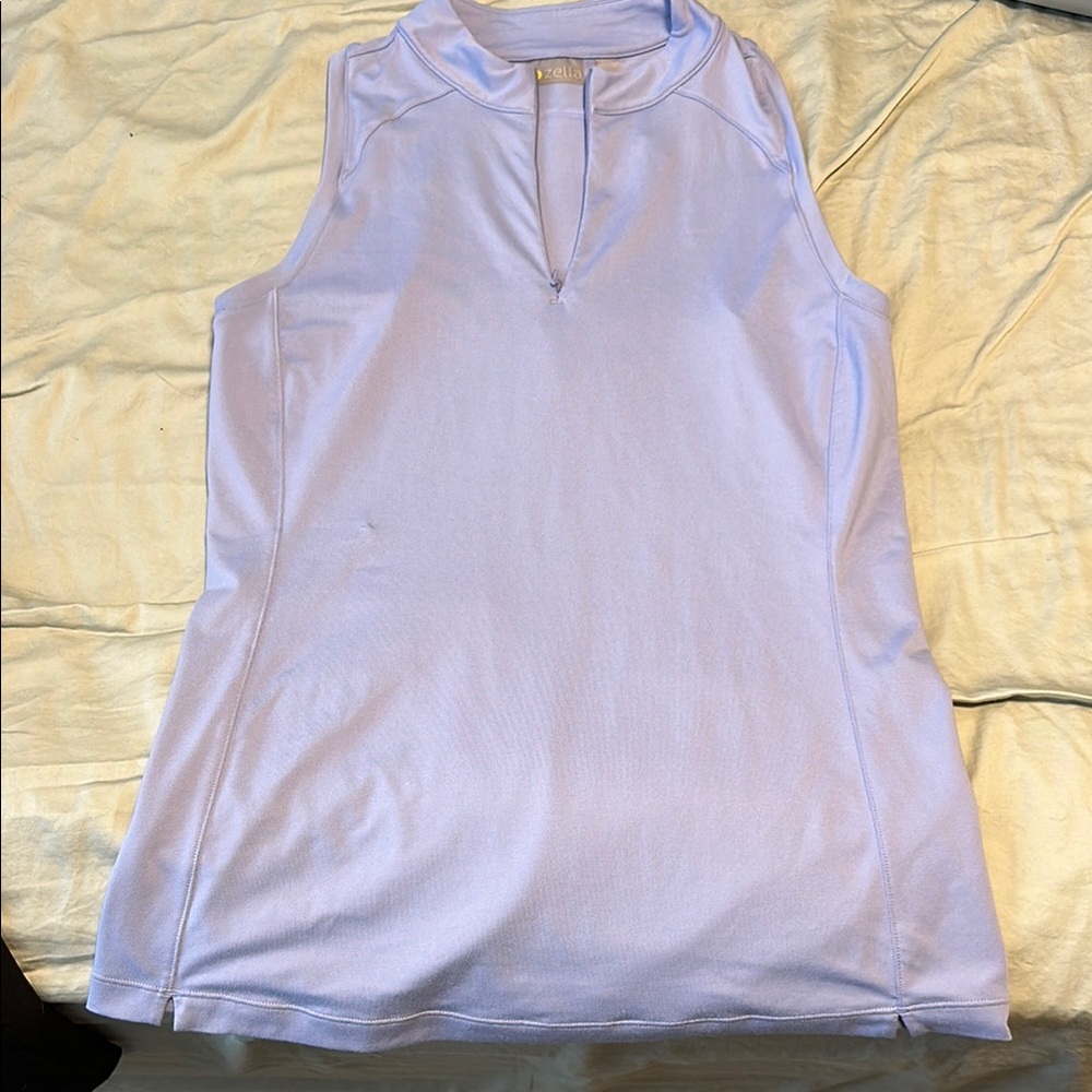 Sleeveless Lavender Golf Top